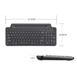 2.4G Bluetooth Wireless Keyboard With Card Slot Bracket - Image 2