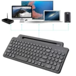 2.4G Bluetooth Wireless Keyboard With Card Slot Bracket - Image 6