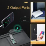 Bopai 61-120691A Waterproof Anti-theft Laptop Backpack with USB Charging Hole, Spec: - Image 5