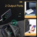 Bopai 61-121591 Multifunctional Anti-theft Laptop Business Backpack with USB Charging Hole - Image 5