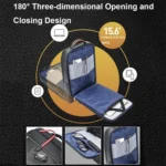 Bopai 61-121561 Multifunctional Anti-theft Laptop Business Backpack with USB Charging Hole - Image 3