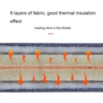 11696 5V USB Plug-in Car Timing Heating Seat Cushion - Image 3