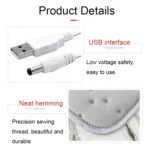 11696 5V USB Plug-in Car Timing Heating Seat Cushion - Image 5