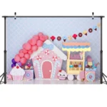 2.1m X 1.5m Birthday Party Shooting 3D Printed Background Cloth