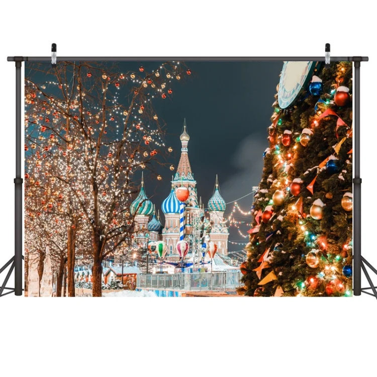2.1m X 1.5m Christmas Photo Background Cloth Party Decoration Props