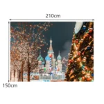 2.1m X 1.5m Christmas Photo Background Cloth Party Decoration Props - Image 3