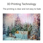 2.1m X 1.5m Christmas Photo Background Cloth Party Decoration Props - Image 4