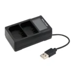 USB LCD Screen Dual Charge Camera Battery Charger - Image 2