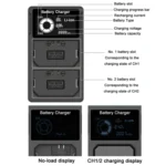 USB LCD Screen Dual Charge Camera Battery Charger - Image 4