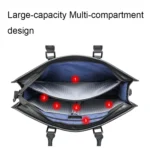 Bopai 11-98711 Multifunctional Business Waterproof Wearable Laptop Handbag - Image 4