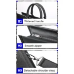 Bopai 11-98711 Multifunctional Business Waterproof Wearable Laptop Handbag - Image 5