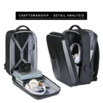 160 Large Capacity ABS Waterproof Laptop Backpack with USB Charging Port - Image 3