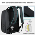 160 Large Capacity ABS Waterproof Laptop Backpack with USB Charging Port - Image 4