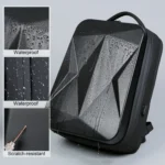 160 Large Capacity ABS Waterproof Laptop Backpack with USB Charging Port - Image 5