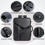 Large-capacity Waterproof Expandable Hard Shell Backpack with USB Charging Hole - Image 6