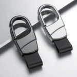 Metal Waist Hang Car Key Chain Simple Lock Pendant - Image 2
