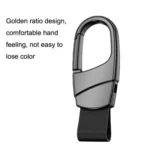 Metal Waist Hang Car Key Chain Simple Lock Pendant - Image 3
