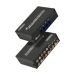 FJGEAR FJ-401AV Lotus Head Interface 4-way AV Audio and Video Switcher - Image 2