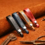 Hallmo First Layer Cowhide Leather Car Keychain - Image 2