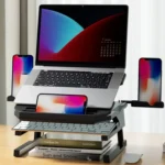 Double Layer Foldable Lift Laptop Stand Aluminum Computer Heightening Bracket - Image 2