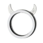 2 PCS Car Starter Button With Diamond Small Devil Decorative Ring - Image 4