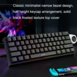 LEAVEN K620 61 Keys Hot Plug-in Glowing Game Wired Mechanical Keyboard, Cable Length: 1.8m - Image 6