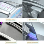 Dark Alien V710 7 Keys Metal Office Wired Glowing Mouse, Cable Length: 1.78m - Image 3