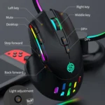 K-Snake BM520  9-button 3200DPI 2.4G RGB Wireless Dual-mode Gaming Mouse - Image 4