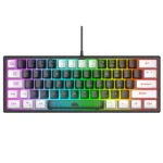 ZIYOULANG K61 62 Keys Game RGB Lighting Notebook Wired Keyboard, Cable Length: 1.5m