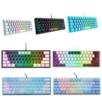 ZIYOULANG K61 62 Keys Game RGB Lighting Notebook Wired Keyboard, Cable Length: 1.5m - Image 2