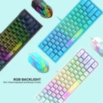 ZIYOULANG K61 62 Keys Game RGB Lighting Notebook Wired Keyboard, Cable Length: 1.5m - Image 6