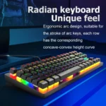 ZIYOULANG K2 87 Keys Office Laptop Punk Glowing Mechanical Wired Keyboard, Cable Length: 1.5m - Image 5