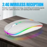 XUNSVFOX XYH50 4 Keys USB Charging Business Office Wireless Light Mouse - Image 3