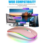 XUNSVFOX XYH50 4 Keys USB Charging Business Office Wireless Light Mouse - Image 5