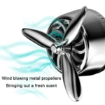 Car Air Outlet Perfume Aromatherapy Swivel Fan - Image 4