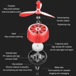 Car Air Outlet Perfume Aromatherapy Swivel Fan - Image 5