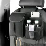 DE RAN FU Flip Fur Car Seat BackTissue Box Storage Hanging Bag With Hook