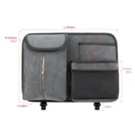 DE RAN FU Flip Fur Car Seat BackTissue Box Storage Hanging Bag With Hook - Image 2