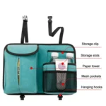 DE RAN FU Flip Fur Car Seat BackTissue Box Storage Hanging Bag With Hook - Image 3