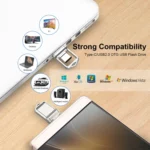 USB 2.0 + Type-C/USB-C High Speed ??Mini Computer and Phone Dual-purpose Rotary U Disk - Image 7