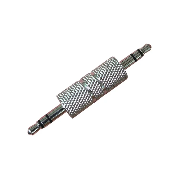 TBD0603036801_B1.webp 3pcs Metal 3.5mm Audio Male To Male Straight Through Adaptor - Image 2