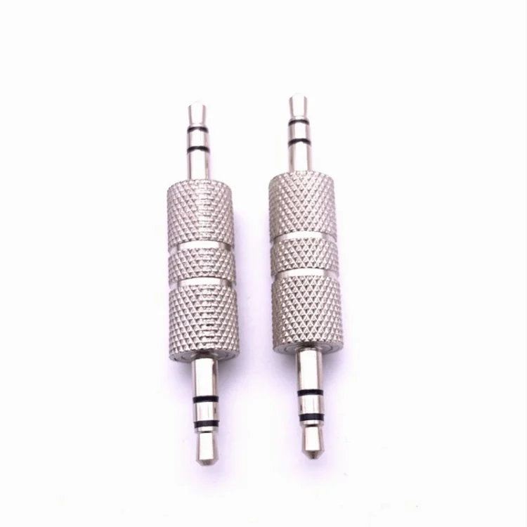 TBD0603036801_B2.webp 3pcs Metal 3.5mm Audio Male To Male Straight Through Adaptor - Image 3