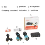 FJGEAR FJ-210UK 2 Ports HD VGA To KVM Switcher With Desktop Controller - Image 6