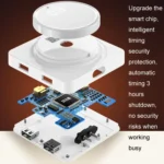 Joyroom JR-CY335 220V Smart Office Desktop Heating Thermostatic Mouse Pad, US Plug - Image 3