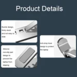 N8 Double-layer Foldable Lifting Aluminum Alloy Laptop Heat Dissipation Stand - Image 5