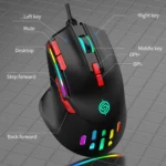 K-Snake Q15 9 Keys RGB Light Effect Wired Mechanical Mouse, Cable Length: 1.5m - Image 3