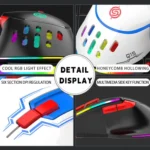 K-Snake Q15 9 Keys RGB Light Effect Wired Mechanical Mouse, Cable Length: 1.5m - Image 4