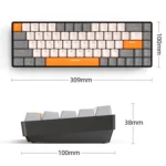 ZIYOU LANG K68 68 Keys Bluetooth Wireless Dual Model Mechanical Keyboard, Style: - Image 2
