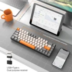 ZIYOU LANG K68 68 Keys Bluetooth Wireless Dual Model Mechanical Keyboard, Style: - Image 7