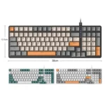 ZIYOU LANG  K3 100 Keys Game Glowing Wired Mechanical Keyboard, Cable Length: 1.5m, Style: - Image 3